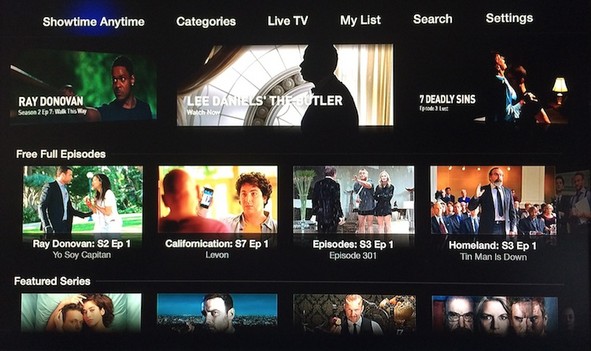 Showtime's online service launched on the Apple TV