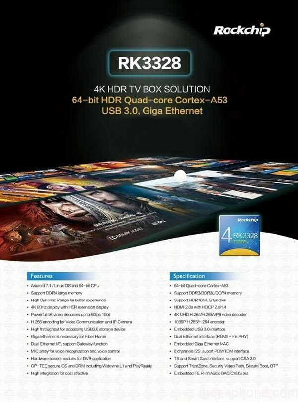 New RK3328 Processor with 4K HDR and Android 7.1 at the CES 2017 --www. vipstech.com